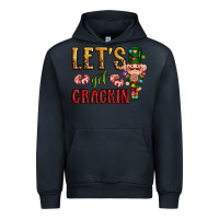 Navy Let's get crackin Christmas Urban Hoodie - NancyCooperArtShop