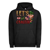 Pigment Black Let's get crackin Christmas Urban Hoodie - NancyCooperArtShop