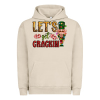 Pigment French Oak Let's get crackin Christmas Urban Hoodie - NancyCooperArtShop