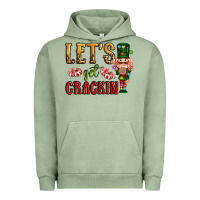 Pigment Oil Green Let's get crackin Christmas Urban Hoodie - NancyCooperArtShop