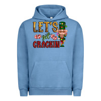 Pigment Pebble Blue Let's get crackin Christmas Urban Hoodie - NancyCooperArtShop