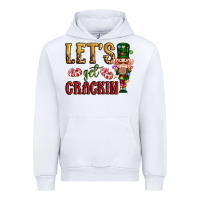 White Let's get crackin Christmas Urban Hoodie - NancyCooperArtShop