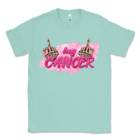 Seafoam Hey Cancer Classic Tee - texasbilliewilder
