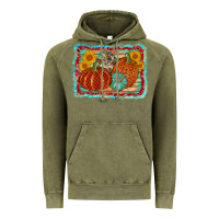 Vintage Olive pumpkin sunflower Vintage Hoodie - AdoDesignShop