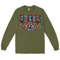 Army Green Cheer mom Long Sleeve Tee - Zillion Design Studio
