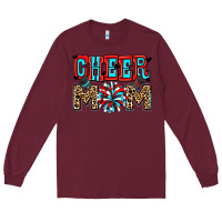 Burgundy Cheer mom Long Sleeve Tee - Zillion Design Studio