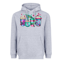 Heather Grey turtle coffee cups Heavyweight Hoodie - Jasminsmagicworld