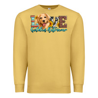 Antique Gold love golden retriever Premium Sweatshirt - Artiststas