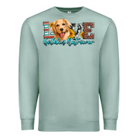 Seafoam love golden retriever Premium Sweatshirt - Artiststas