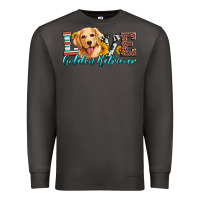 Smoke love golden retriever Premium Sweatshirt - Artiststas