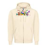 Lgbtq Hope  Libbey Glass Zipper Hoodie | Teevron
