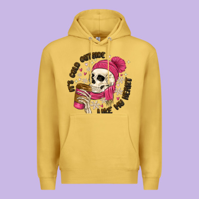 Its Cold Outside Like My Heart Premium Hoodie Designed By Maliassmallbusiness