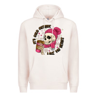 Pale Pink its cold outside like my heart Premium Hoodie - MaliasSmallBusiness