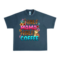 Midnight Navy half mama half coffee Urban Heavy Tee - Zillion Design Studio