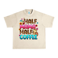 Sandshell half mama half coffee Urban Heavy Tee - Zillion Design Studio