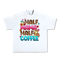 White half mama half coffee Urban Heavy Tee - Zillion Design Studio