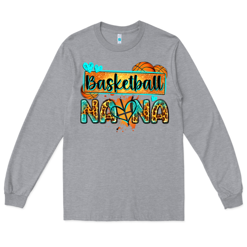 Basketball Nana With Leopard Long Sleeve Tee by Zillion Design Studio | Teevron