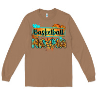 Toasted Coconut basketball nana with leopard Long Sleeve Tee - Zillion Design Studio