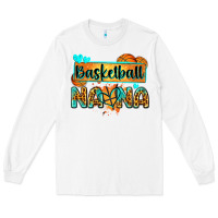White basketball nana with leopard Long Sleeve Tee - Zillion Design Studio
