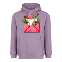 Lavender pink letter Heavyweight Hoodie - AdoDesignShop