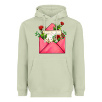 Matcha pink letter Heavyweight Hoodie - AdoDesignShop