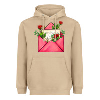 Mushroom pink letter Heavyweight Hoodie - AdoDesignShop