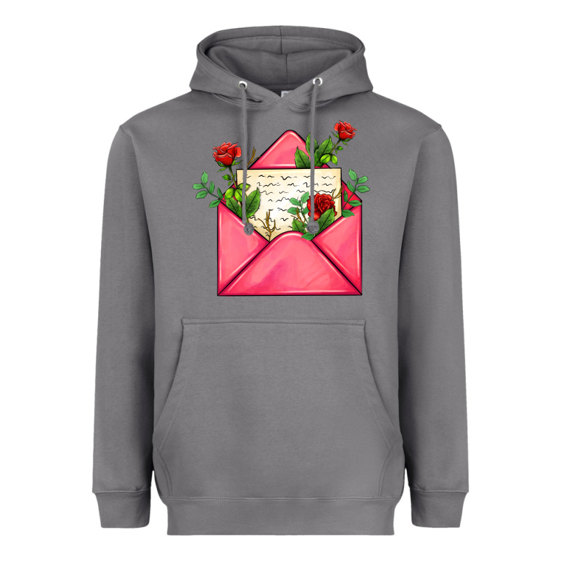 Pink Letter Heavyweight Hoodie by AdoDesignShop | Teevron