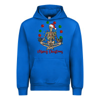 Cobalt Merry Christmas skeleton Urban Hoodie - NancyCooperArtShop