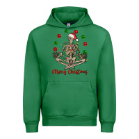 Emerald Merry Christmas skeleton Urban Hoodie - NancyCooperArtShop