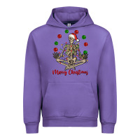Tulip Merry Christmas skeleton Urban Hoodie - NancyCooperArtShop