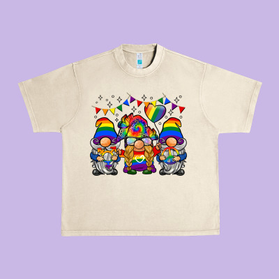 Lgbtq Gnome Urban Heavy Tee Designed By Barkaloodesign