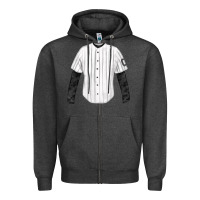 Charcoal Heather baseball uniform fa element Zipper Hoodie - FaDigitalArtStudio