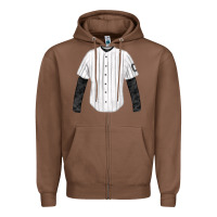 Chestnut baseball uniform fa element Zipper Hoodie - FaDigitalArtStudio