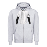 Heather Grey baseball uniform fa element Zipper Hoodie - FaDigitalArtStudio