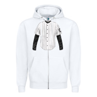 White baseball uniform fa element Zipper Hoodie - FaDigitalArtStudio