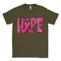 Army Green Hope Breast Cancer Classic Tee - texasbilliewilder