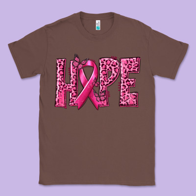 Hope Breast Cancer Classic Tee Designed By Texasbilliewilder