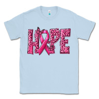 Dusty Blue Hope Breast Cancer Classic Tee - texasbilliewilder