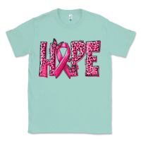 Seafoam Hope Breast Cancer Classic Tee - texasbilliewilder