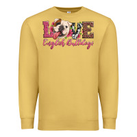 Antique Gold love english bulldogs Premium Sweatshirt - Artiststas