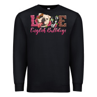 Black love english bulldogs Premium Sweatshirt - Artiststas
