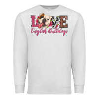 Oatmeal Heather love english bulldogs Premium Sweatshirt - Artiststas