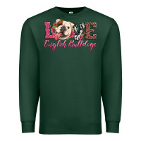 Sports Green love english bulldogs Premium Sweatshirt - Artiststas