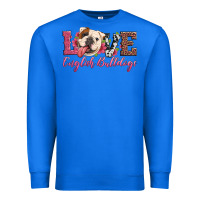 Love English Bulldogs Premium Sweatshirt | Teevron