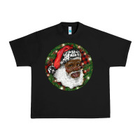 Black African American Santa Christmas Urban Heavy Tee - RanaPortraitStore