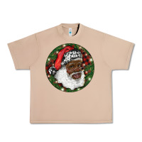 Burro African American Santa Christmas Urban Heavy Tee - RanaPortraitStore