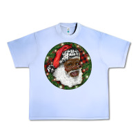 Grape Ice African American Santa Christmas Urban Heavy Tee - RanaPortraitStore