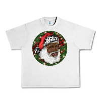 Lunar Rock African American Santa Christmas Urban Heavy Tee - RanaPortraitStore