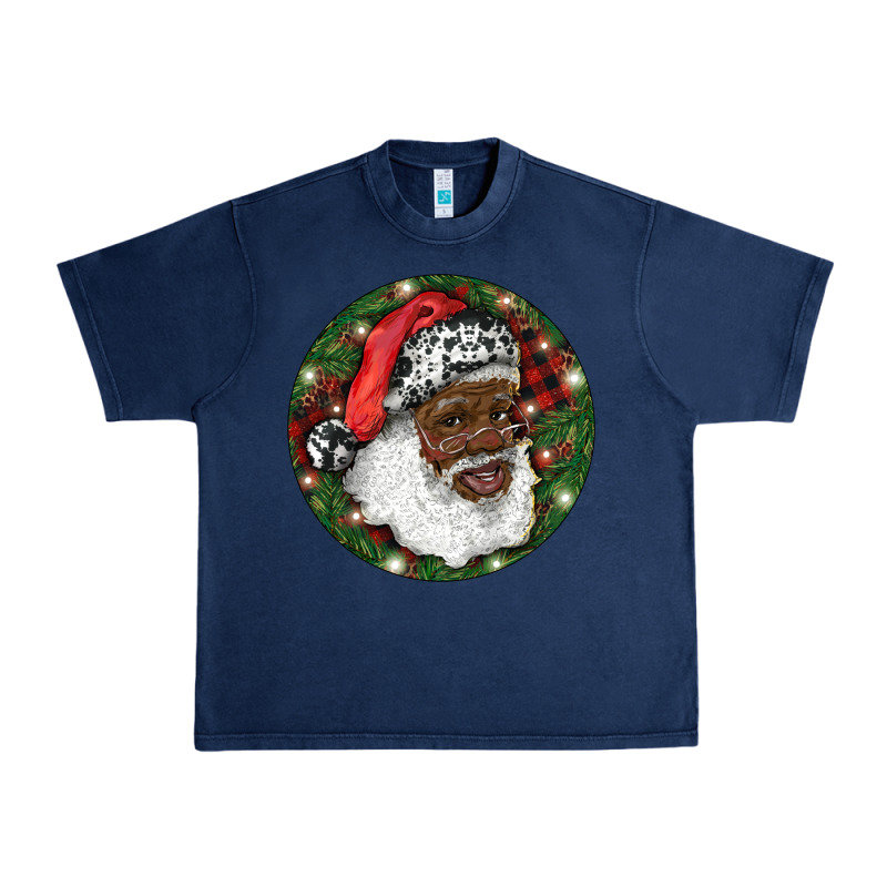African American Santa Christmas Urban Heavy Tee by RanaPortraitStore | Teevron
