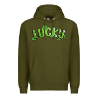 Army Green lucky st patricks day Premium Hoodie - MaliasSmallBusiness
